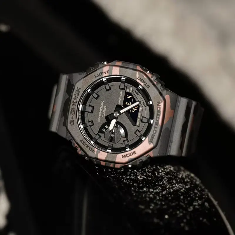 Casio G-Shock Gray Dial Ana-Digital Men's Watch- GA-2100CM-8A